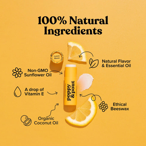 Poppy & Pout - Lip Balm, Lemon Bloom