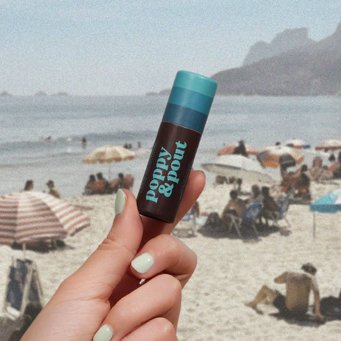 Poppy & Pout - Lip Balm, Retro Surf, Coconut Coast