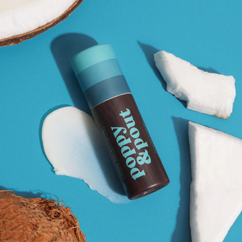 Poppy & Pout - Lip Balm, Retro Surf, Coconut Coast