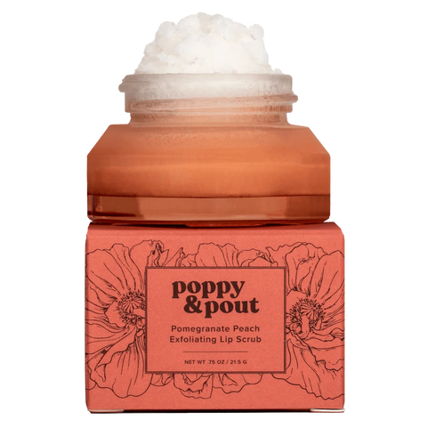 Poppy & Pout - Lip Scrub, Pomegranate Peach